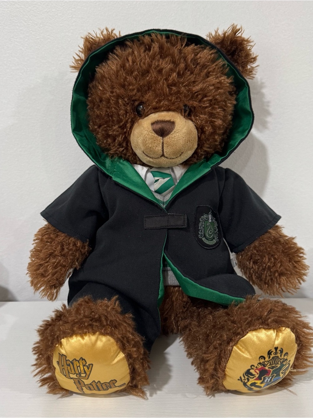Build-A-Bear Harry Potter Slytherin Teddy Bear Plush w/ Robe Uniform Hogwarts